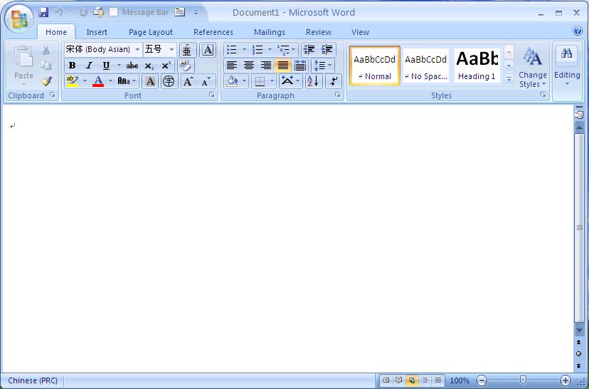 Office 2007界面