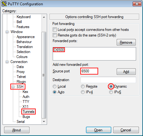 PuTTY设置